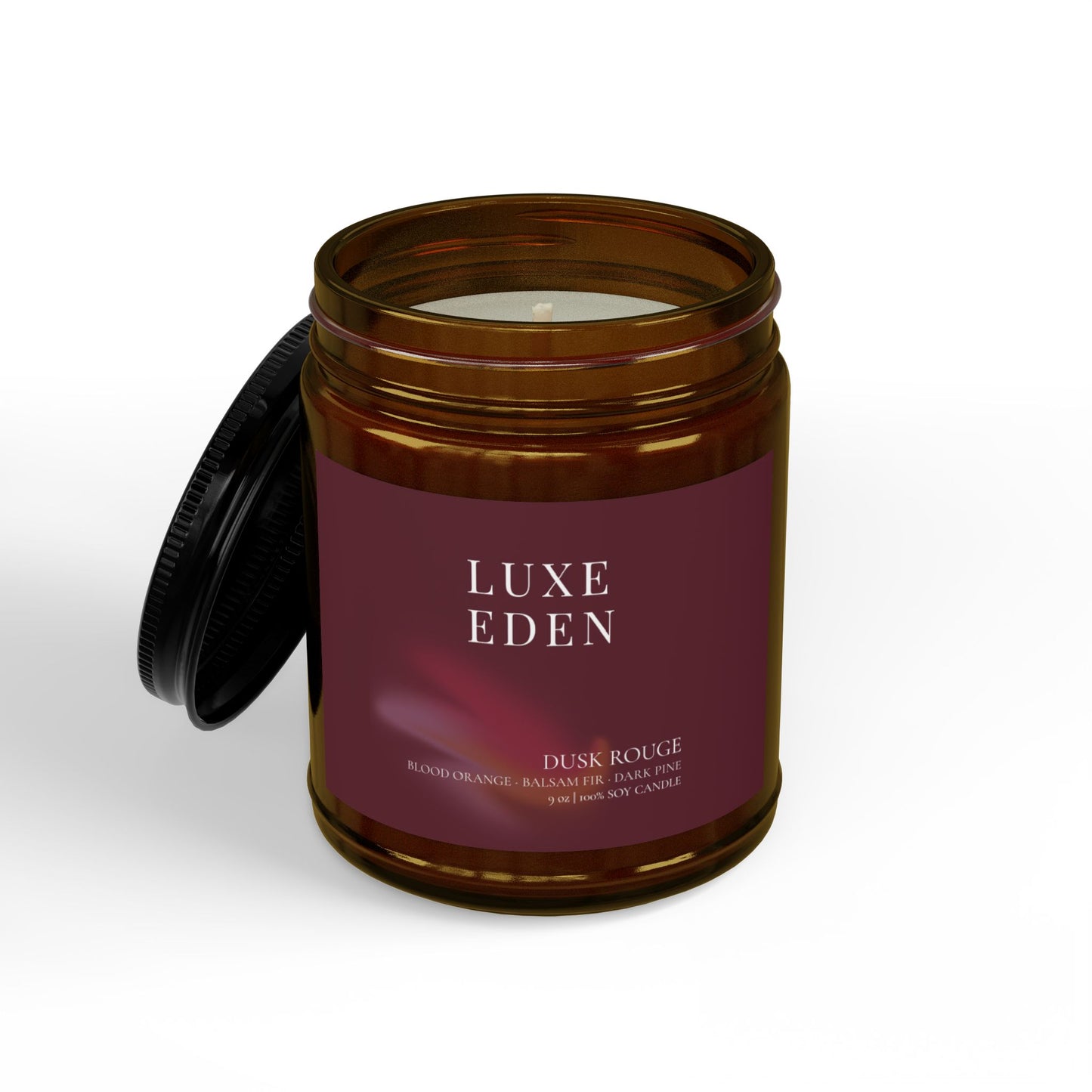 Dusk Rouge – Blood Orange & Dark Pine Luxury Soy Candle (9 oz)