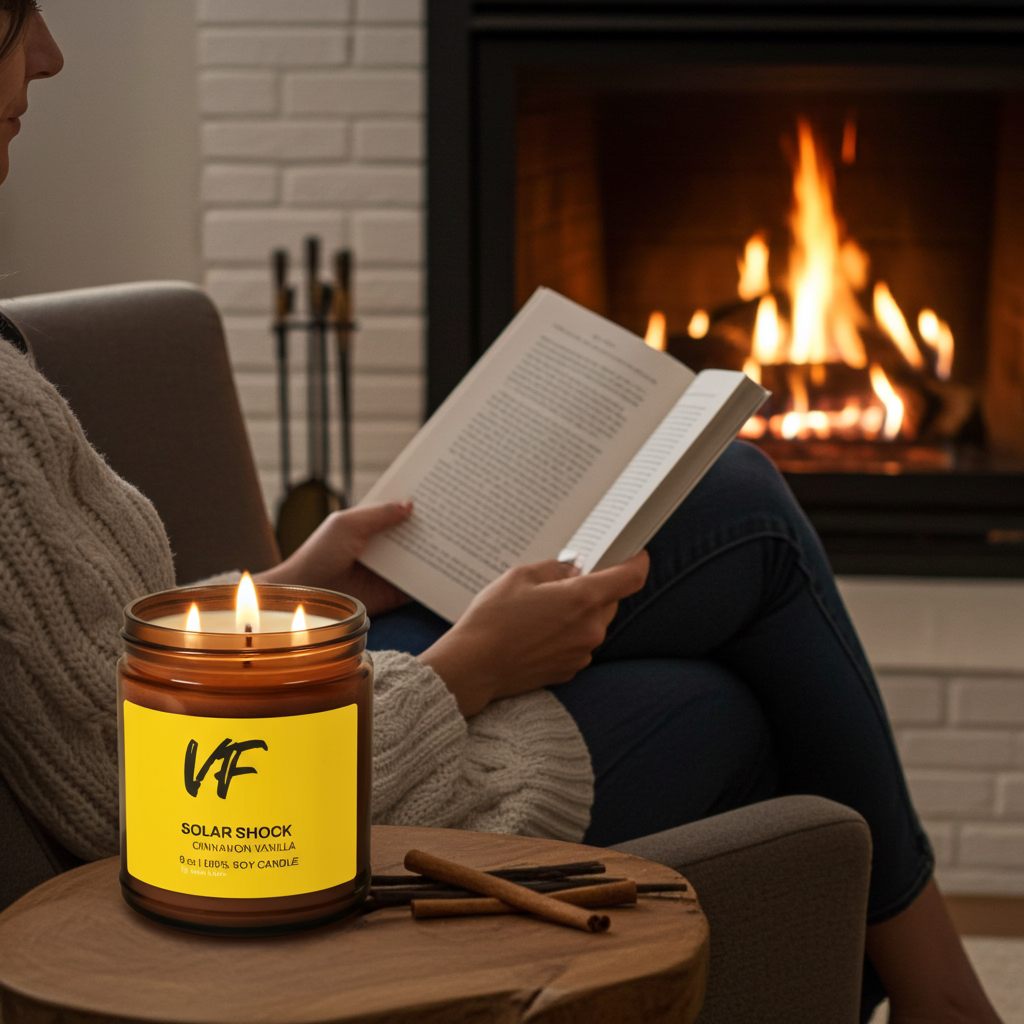 Solar Shock – Cinnamon Vanilla Candle (9 oz)