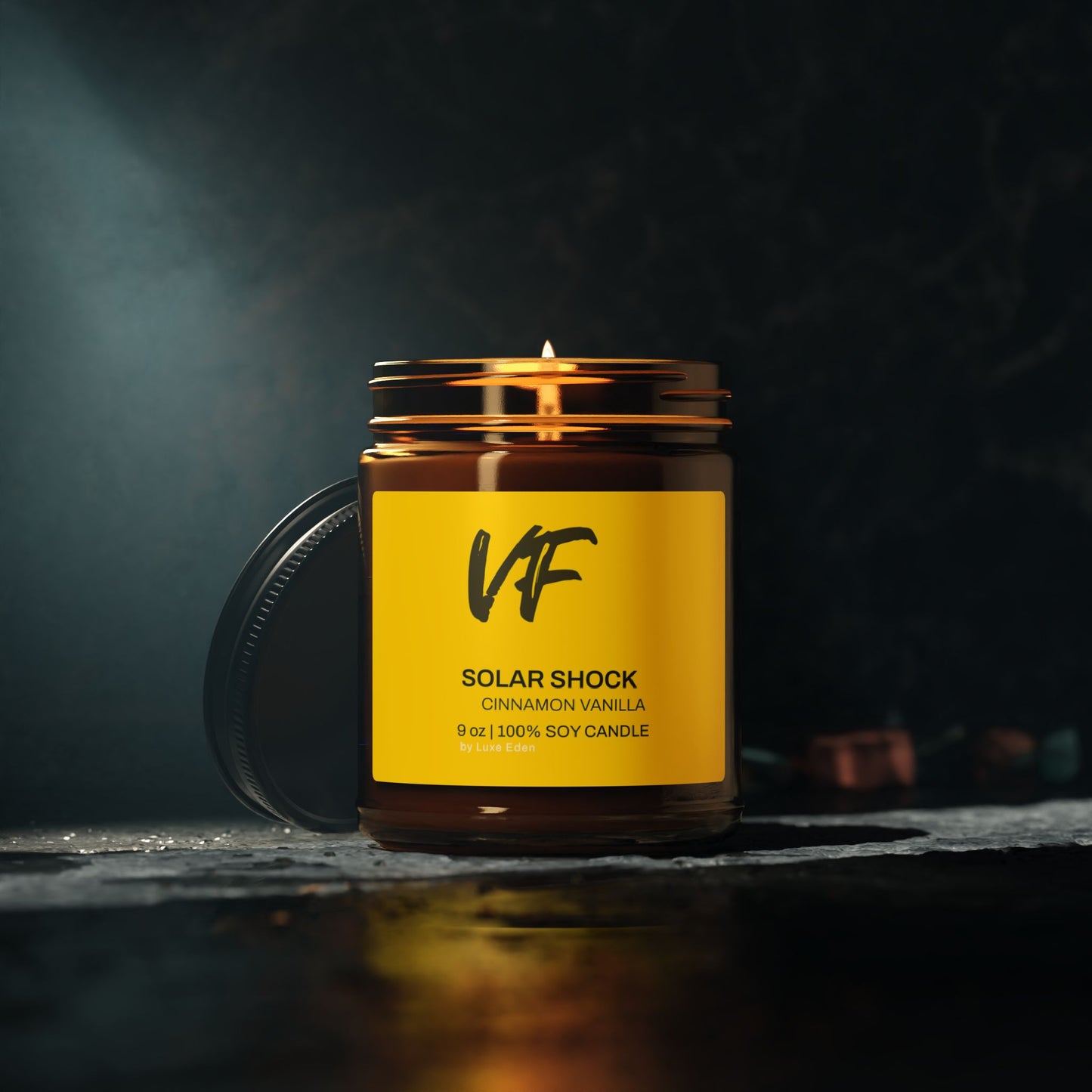 Solar Shock – Cinnamon Vanilla Candle (9 oz)