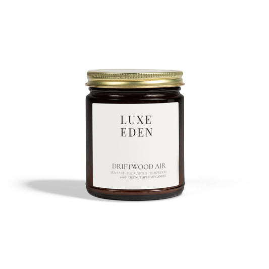 Driftwood Air Coconut Apricot Candle | 9 oz by Luxe Eden