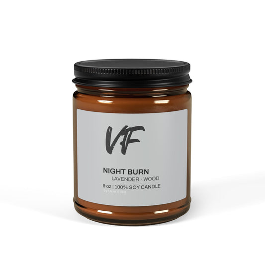 Lavender Wood "Night Burn" - Soy Candle 9 oz