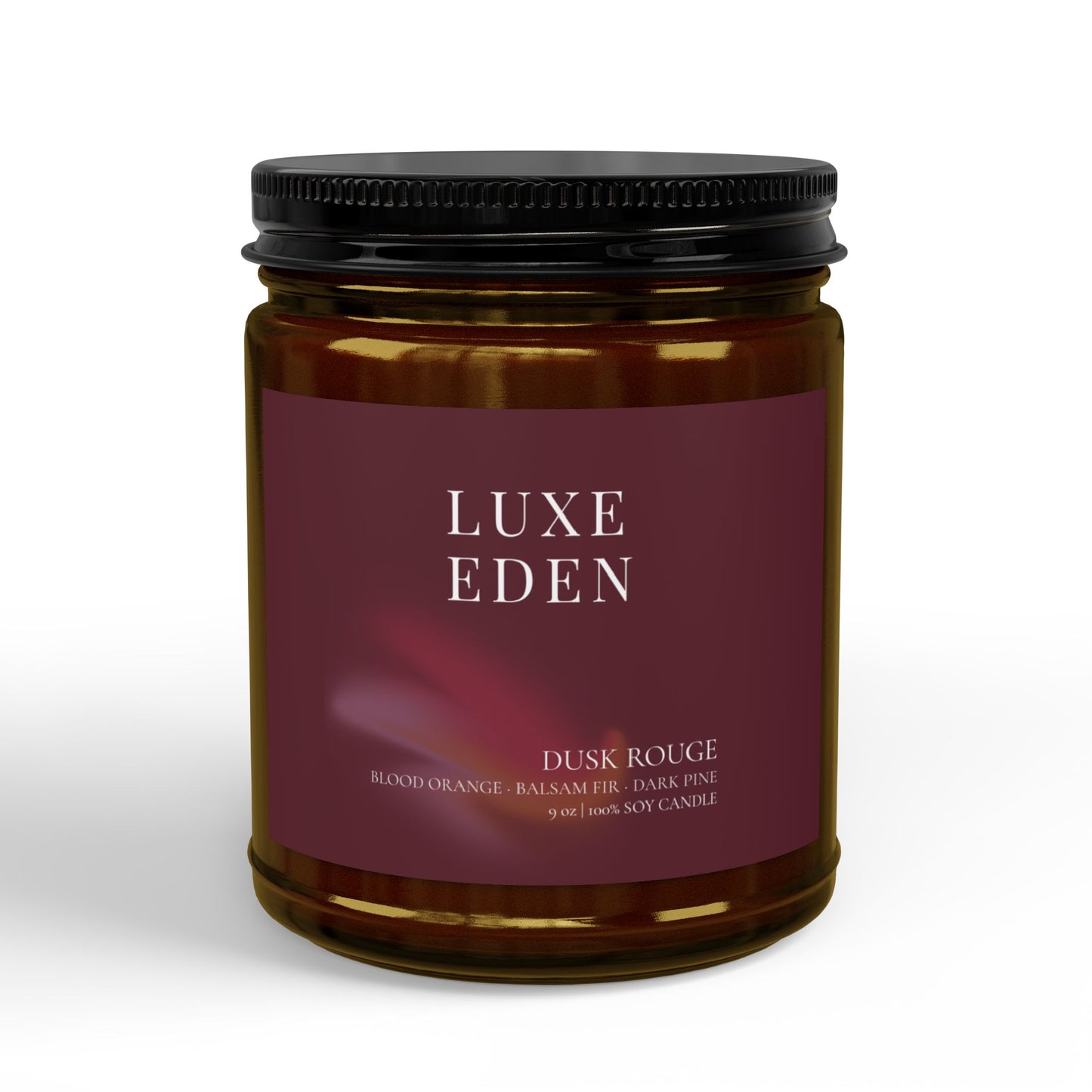 Dusk Rouge – Blood Orange & Dark Pine Luxury Soy Candle (9 oz)