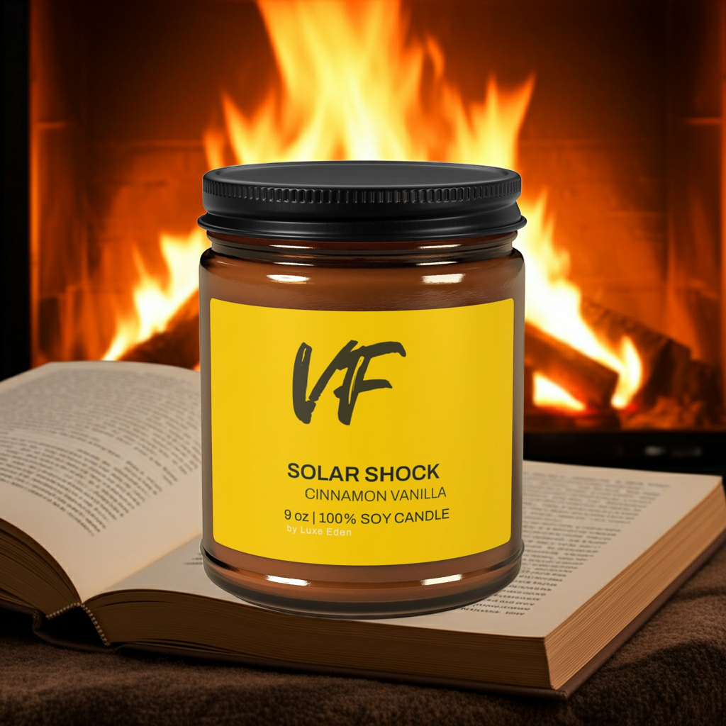 Solar Shock – Cinnamon Vanilla Candle (9 oz)